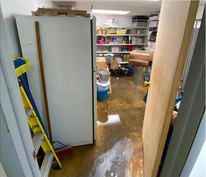 A home basement flooded 